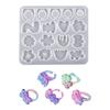 Irregular Flower Ring Silicone Mold with Different Sizes Jewelry Making Supplies