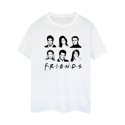 Womens/Ladies Faces Cotton Logo Boyfriend T-Shirt