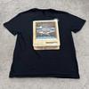Gildan SoftStyle Digital Hai Grafik T-Shirt Herren Groß Schwarz Baumwolle Rundhals