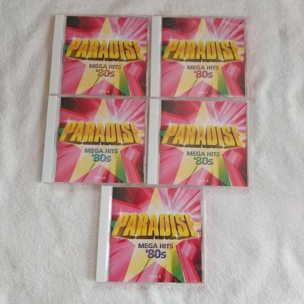 [USED] PARADISE MEGA HITS 80’S 5-disc Western music album