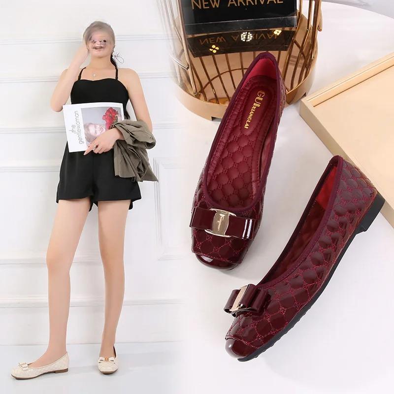 Fashion Women Shoes Fashion Comfortable Ballet Flats Loafers for Women Leather Moccasins Summer Footwear Elegant Shoes Zapatos De Mujer