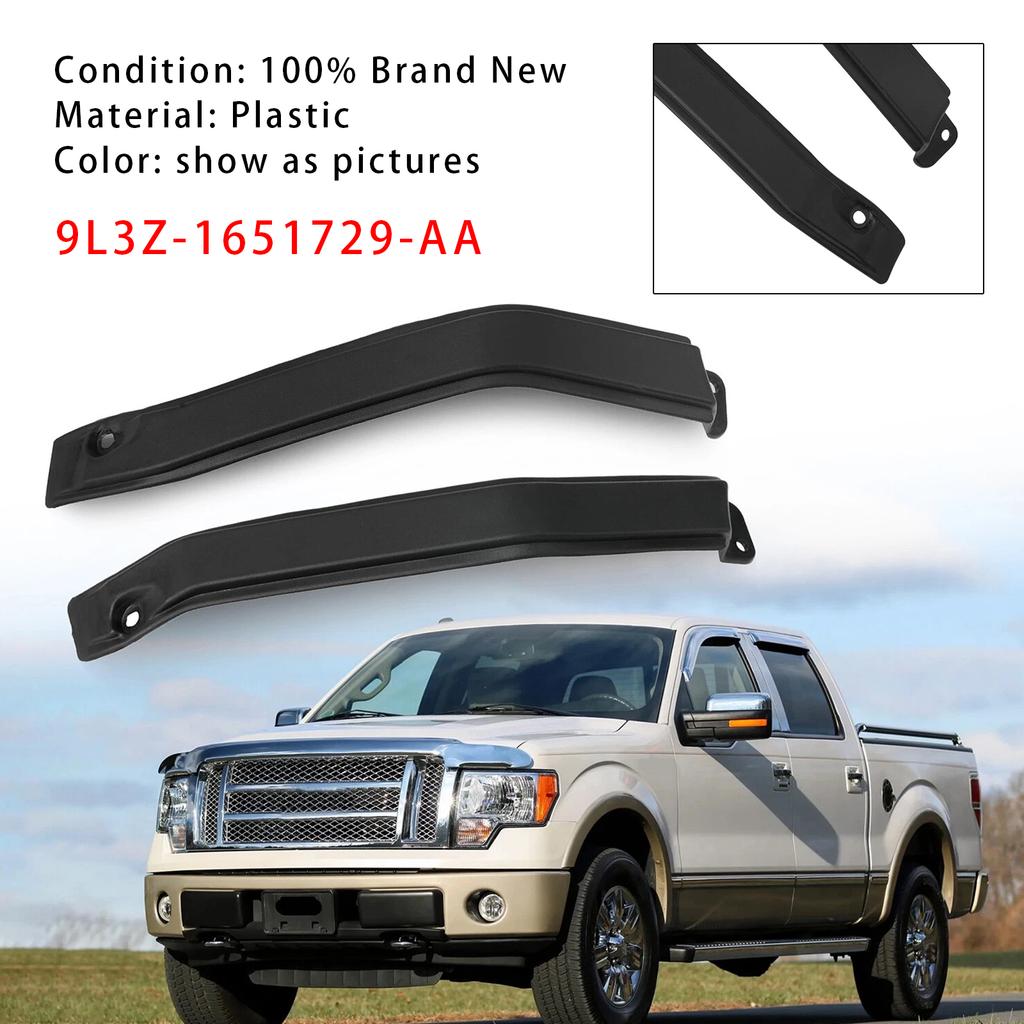 L+R Exterior Cab Corner Roof Moldings 9L3Z-1651729-AA For Ford F150 2009-2014