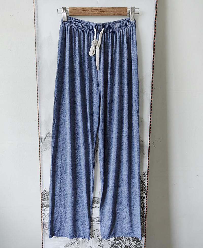 Women's High-Waist Ice Silk Tencel Wide-Leg Pants - Summer Casual Loose Fit