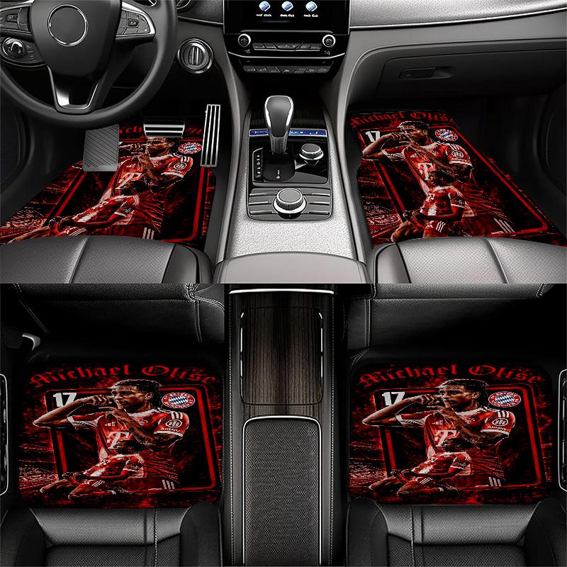 Mtdmichael Olise Black Full Coverage All-Season Car Floor Mats, XPE Non-Slip Wear-Resistant Textured Carpets for SUV Interiors