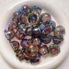10pcs DIY Flower Bead Caps Transparent Keychain Pendant New Petal Charms Beads  Earring Jewelry