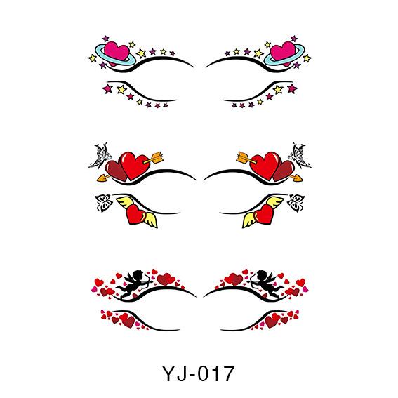 Αυτοκόλλητο Τατουάζ Σκιάς Ματιών - Αδιάβροχα Προσωρινά Αυτοκόλλητα Μεταφοράς Μακιγιάζ Τατουάζ Ματιών για Πάρτι/Φεστιβάλ Μακιγιάζ Αξεσουάρ Ρέιβ