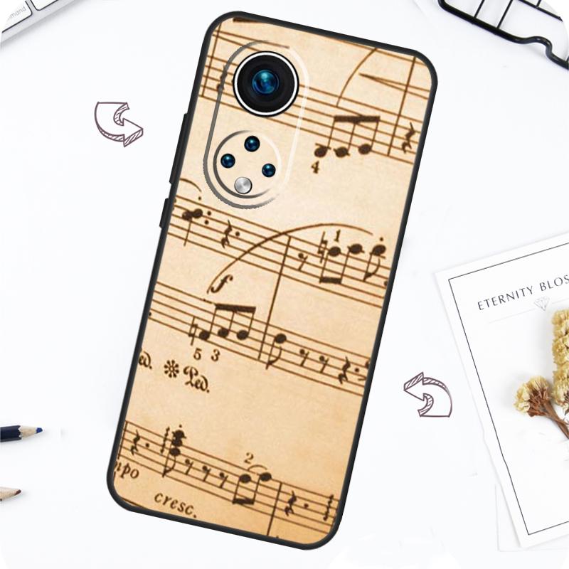 Music Note Case For Honor Magic 7 5 6 Lite Honor 200 Pro X8b X9a X8a X8 X9 X9c X9b 50 70 90 Lite Cover