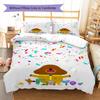 Hey Duggee Muster Bettwäsche, Steppbett Set Bettbezug Kissenbezug Zuhause Geburtstagsgeschenk (1 Bettbezug + 2 Kissenbezüge, ohne Füllung)