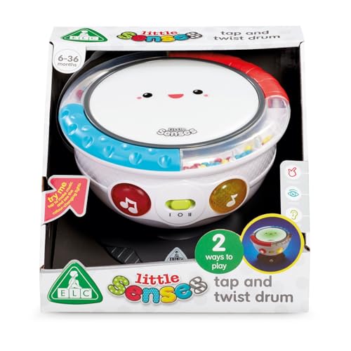 Early Learning Center Tap & Twist Drum Musical Toy for Babies - Sounds, Lights Up, Baby Shower Gift (200673) - Authentic Product