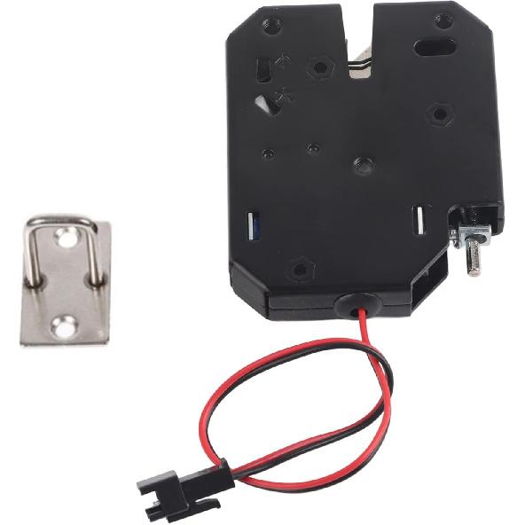 2Sets Electronic Cabinet Lock, DC 12V 2A Electromagnetic Electric Control Cabinet Drawer Lockers Carbon Steel Solenoid Cabinet Spring Lock Mini