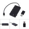 4 Port Micro USB Hub USB2.0 OTG Extension Adapter Charging Cable for Smartphone and Tablet