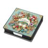 5D DIY PU Diamond Painting Notecard Box with 160 Sheets Paper Self Adhesive Crystal Note Box Xmas Pattern for Home Office
