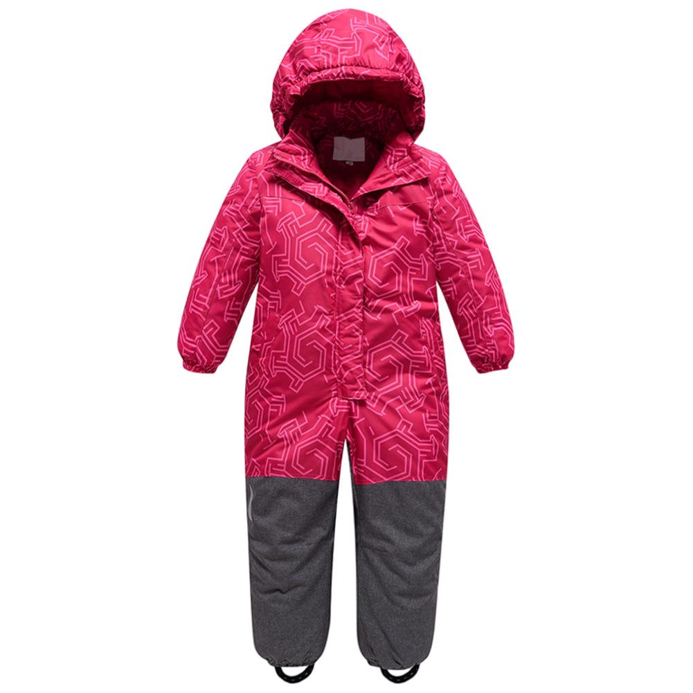 Windproof Waterproof Thickened Children's One-Piece Ski Suit
