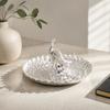 Round Shape Serving Tray Metal Material Snack Serving Plate Fruits Dessert Tray  Home Storage