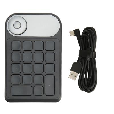 Keydial Klávesnice 18 Přizpůsobitelných Kláves Ergonomická 2.4 GHz Bezdrátová 1200 MAh Baterie Mini Vlastní