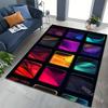 3D Colorful Lattice Pattern Carpet for Living Room Bedroom Bedside Floor Mat Sofa Table Area Rugs Home Decor Luxury Gift