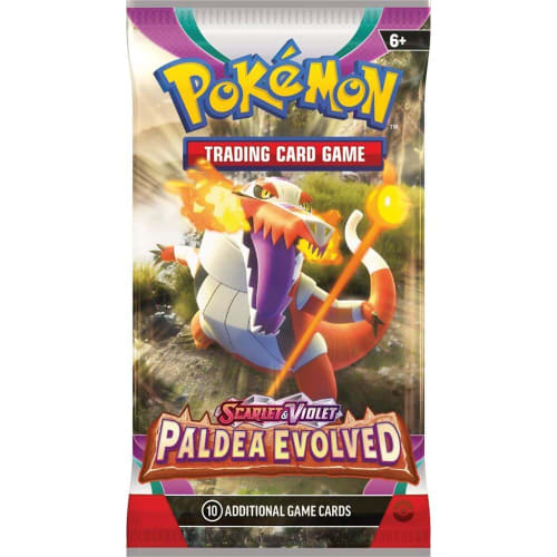 Pokemon TCG Scarlet & Violet Paldea Evolved Cards 10 Booster Pack Assortment Ages 6+