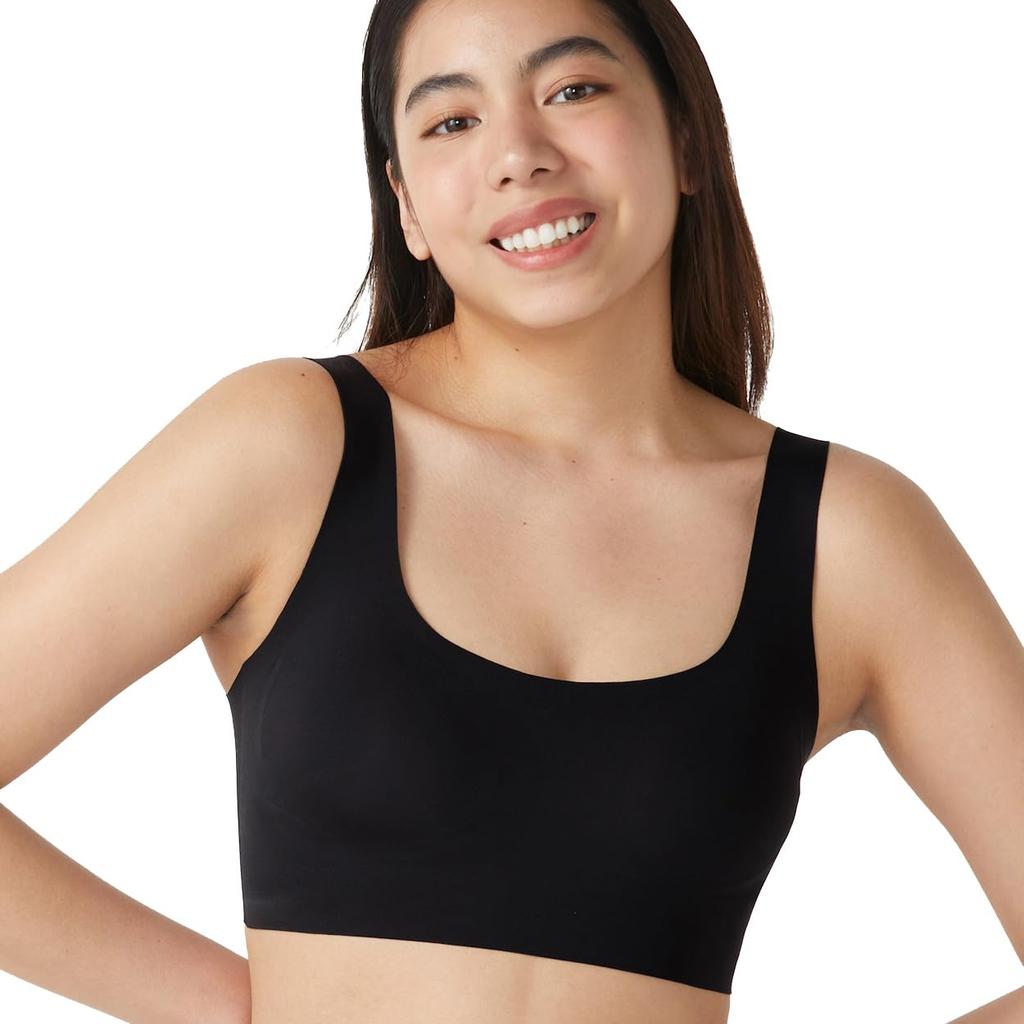 Triumph Sloggi Zero Feel 0004 Size L Half-Top Underwear, Women's Wire-Free Bra, (Black),