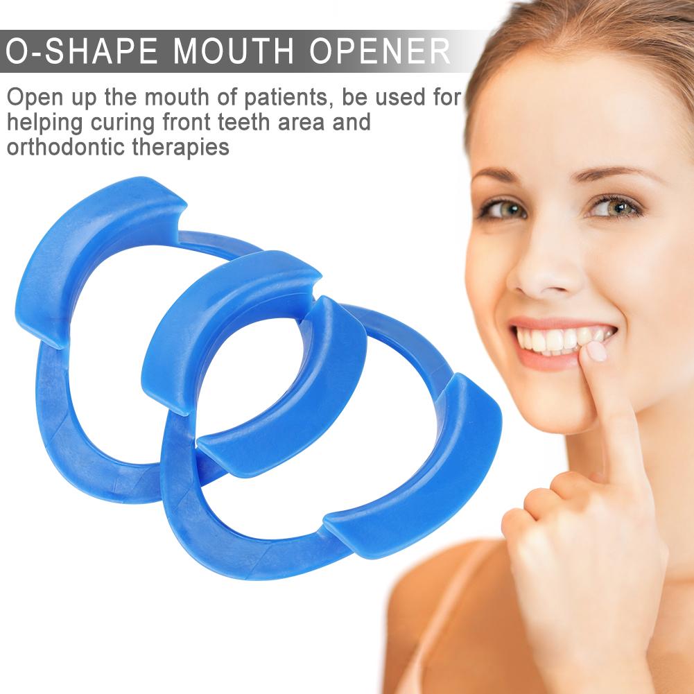 Disposable O Shape Mouth Opener Intraoral Cheek Retractor Oral Teeth Dentist Tools Blue
