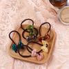 Schachtelhalm Haar Seil Bär Bogen Haargummis Damen Haarbänder Blume Scrunchies Süße Haargummis