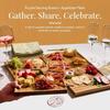 Puzzle Food Display Tray Wooden Charcuterie Board Snack Serving Tray Food Platter Appetizer Board For Meat Fruit Cheese Snack