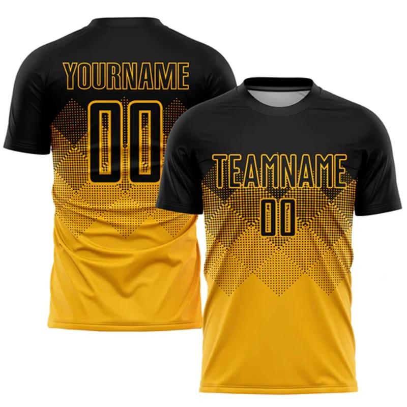 3D Print Custom Name Football T-shirt Men Clothing Personality Custom Team Name Logo Short Sleeve T Shirts Summer New Tee Top