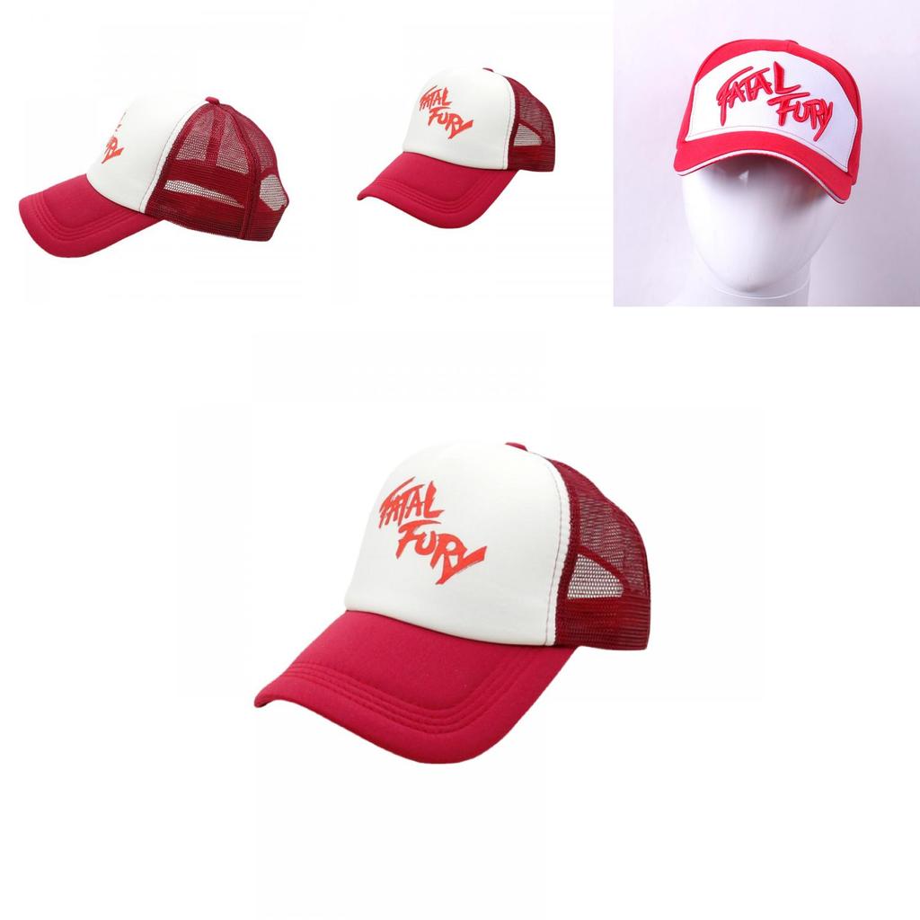 Fatal Fury Terry Bogard Haftowana Bawełniana Czapka Baseballowa Styl Hip Hop