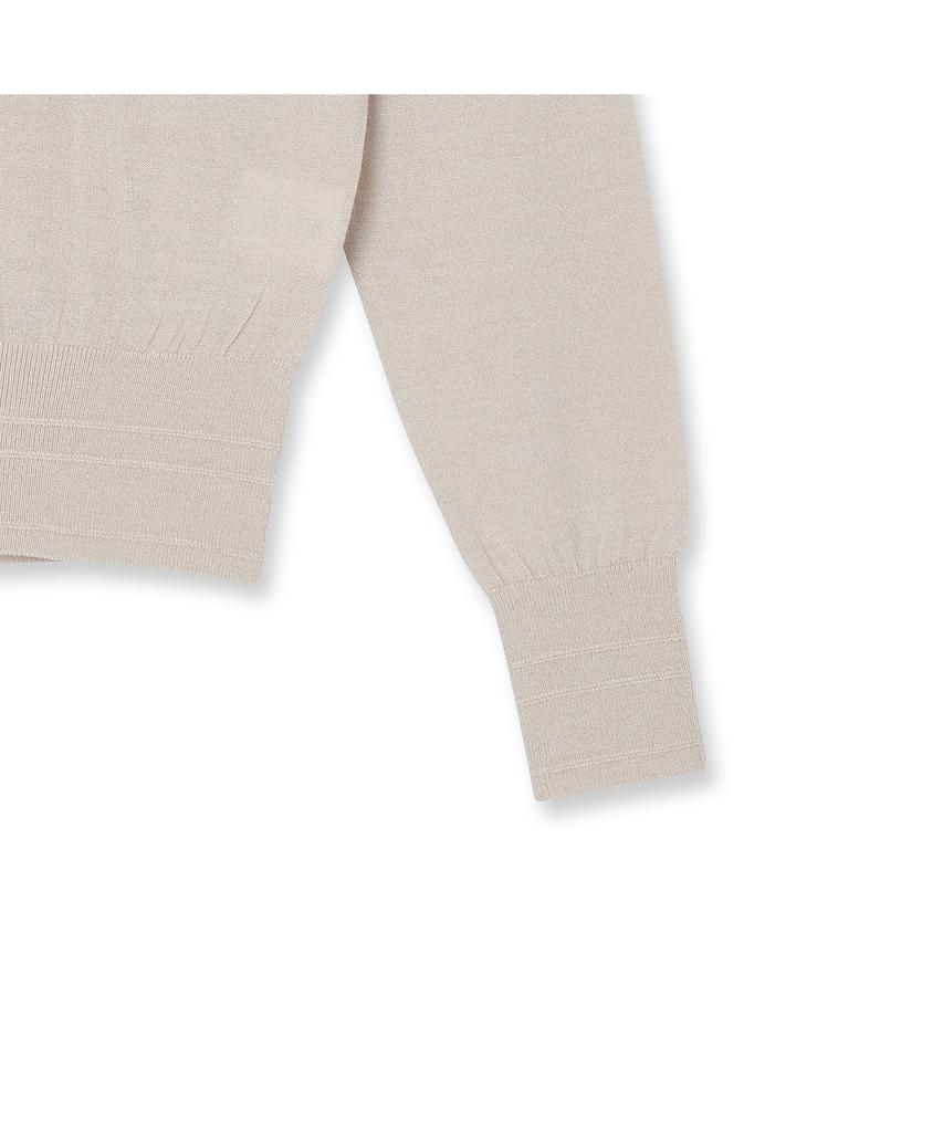 IOLO Women Shine Wool Mock Neck_Beige