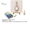 Sea Glass Art Project DIY Mosaic Kit, Fantasy Circular Door Tile Craft Indoor Crafting Projects Kit for Adults Beginners, Handmade Gift Desktop