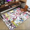 1pc Sanrio Hello Kitty Mermaid Printed Office Carpet Rectangle Rug Under The Table,Perfect Room Decor for Living Room, Bedroom, Kitchen, Non-slip Floo