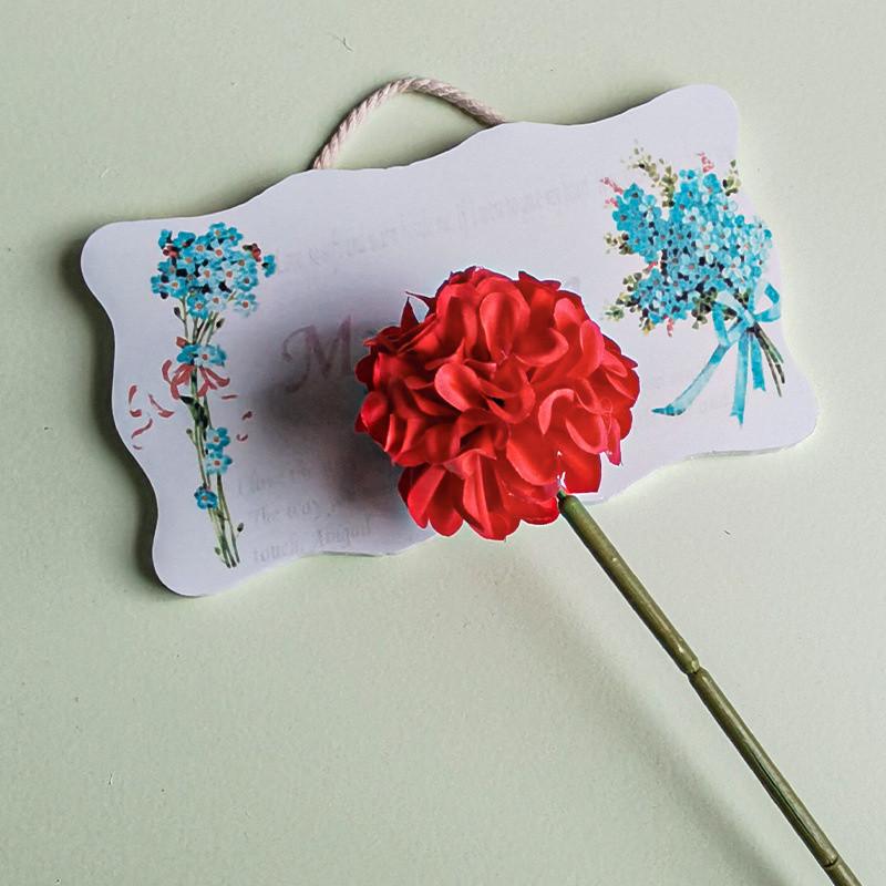 Persimmon Hydrangea Simulation Flower Small Hydrangea Simulation Bouquet Dandelion Flower Fake Flower Interior Decoration Home Decoration Flower
