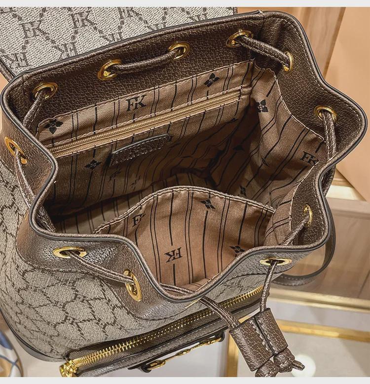 Genuine Leather Women's Backpack - 2022 Autumn/Winter Fashion, High-End, Trendy Travel & School Bag