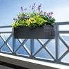 Suport Ajustabil pentru Ghivece de Flori de Balcon, Cârlige, Suport pentru Jardiniere de Fereastră Fără Găurire, 8 Piese 1 Set pentru Afișaj Plante cu Economie de Spațiu