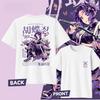 Demon Slayer Kochou Shinobu Pure Cotton Tshirt for 2026 Summer KidsUnisexsWomens Fashion Casual Cosplay Short Sleeved Tshirt