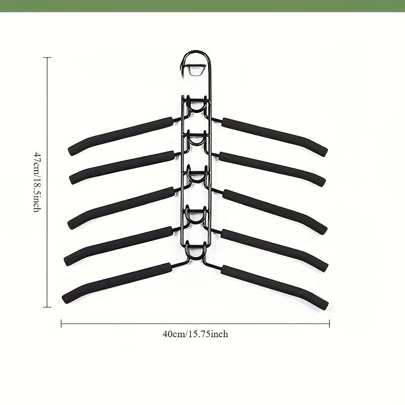 Heavy-Duty Space-Saving Hangers Multi-Layer Metal with Foam Padding Ideal for Coats, Sweaters, Suits, and T-Shirts - Hangers for Clothes