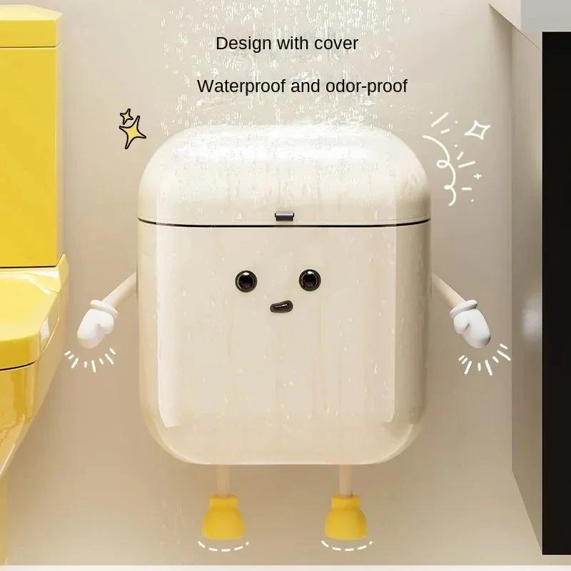 Kosz na śmieci Kosz na odpady Odpady spożywcze Pojemnik do recyklingu Oddzielne śmieci Wysoka estetyka Automatyczny czujnik Kosz na śmieci 9L/12L DIY Mlecznobiały