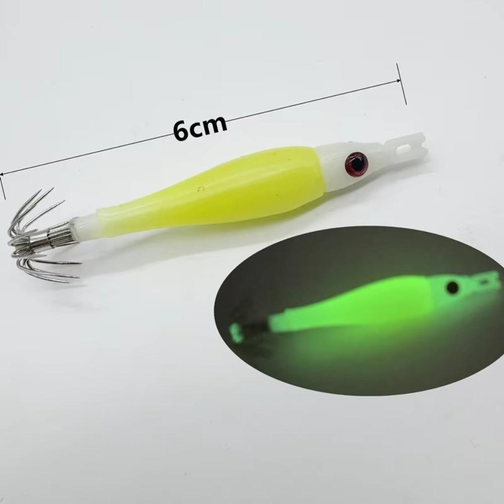 Luminous Squid Jig Silicone Cloth Wrapping Octopus Jig Lure Jigging Lure  Sea Fishing