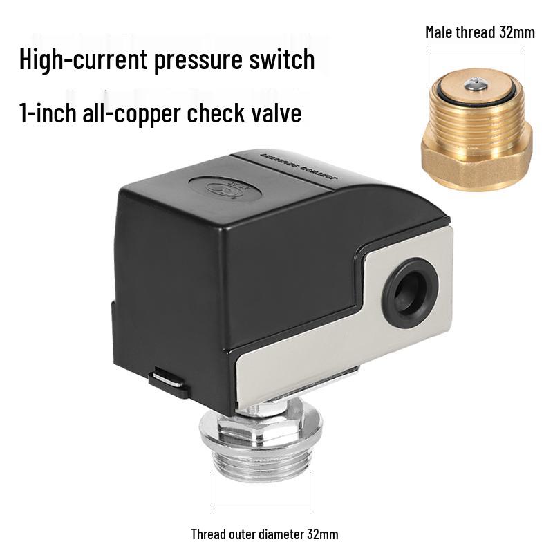 Adjustable Pressure Oil & Water Pump with Switch & Check Valve, Self-Priming Household Accessory