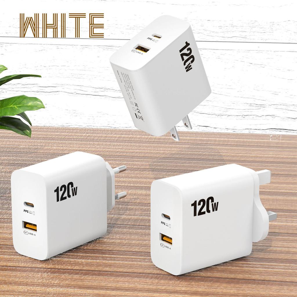 High-Power Multi-Port Universal PD Charger with US/EU Plug