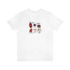 Retro Graphic Unisex White T Shirts Short Sleeve Loose Pure Cotton Graphic Printing Tees Shirts for Women Y2k Top