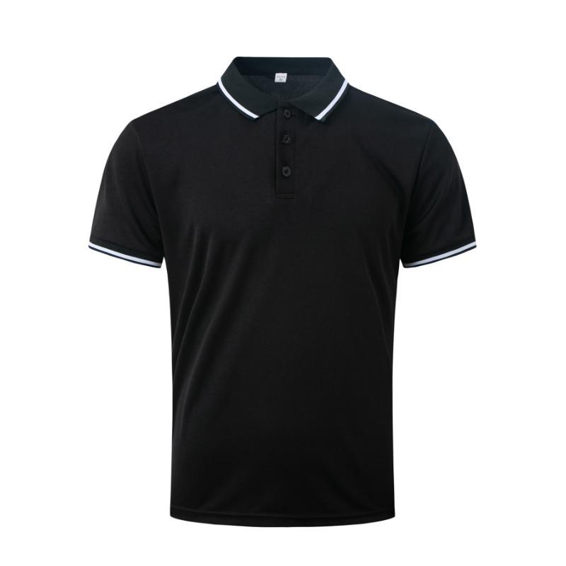 Men's Summer Sport Polo Shirt with Button Neck