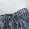 Hög midja Lös Hong Kong-stil Retro Vida Ben Jeansshorts Dam Sommar All-match Vikning Casual Heta Shorts Damkläder