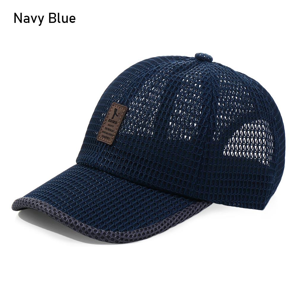 Men Women Quick-dry Sports Baseball Cap Snapback Sunhat Mesh Patchwork Outdoor Hiking Running Hip Hop Baseball Hats Casquette