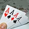 100% PLASTIC New Poker Size Good Playing Cards Excellent
