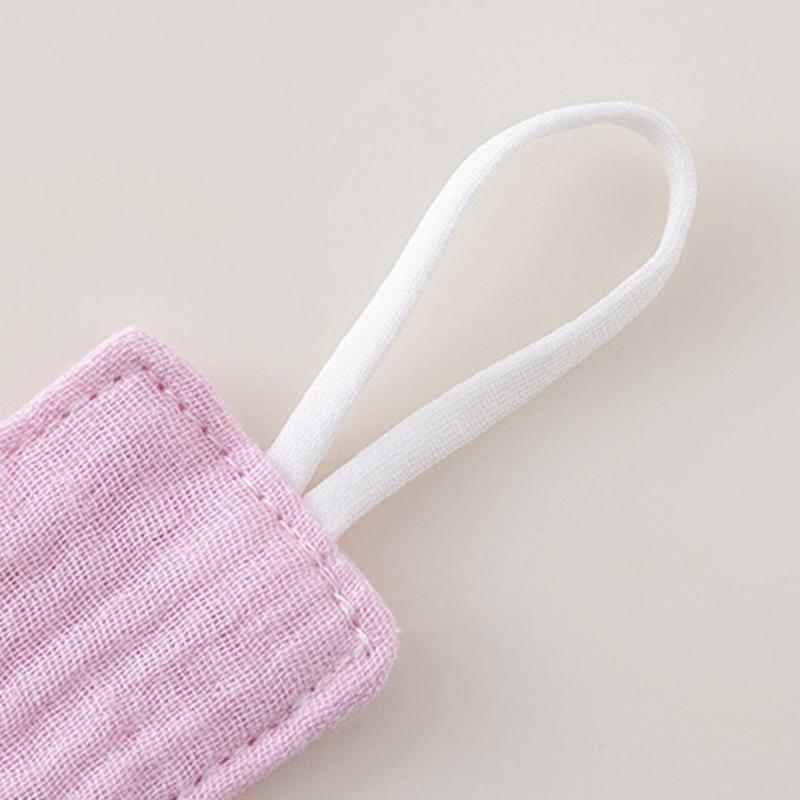 3pcs Organic Cotton Infant Bandana Bib And Pacifier Holder Combo Includes Washable Storage Pouch Baby Shower Gift Set