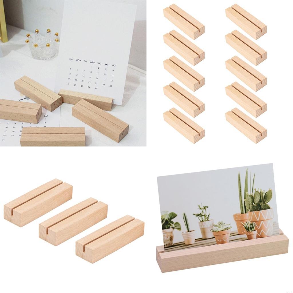 

10 PCS Table Number Holders Photo Picture Stand Name Card Holders Acrylic Sign Holders for Ceremony Birthday Party X3UC CN