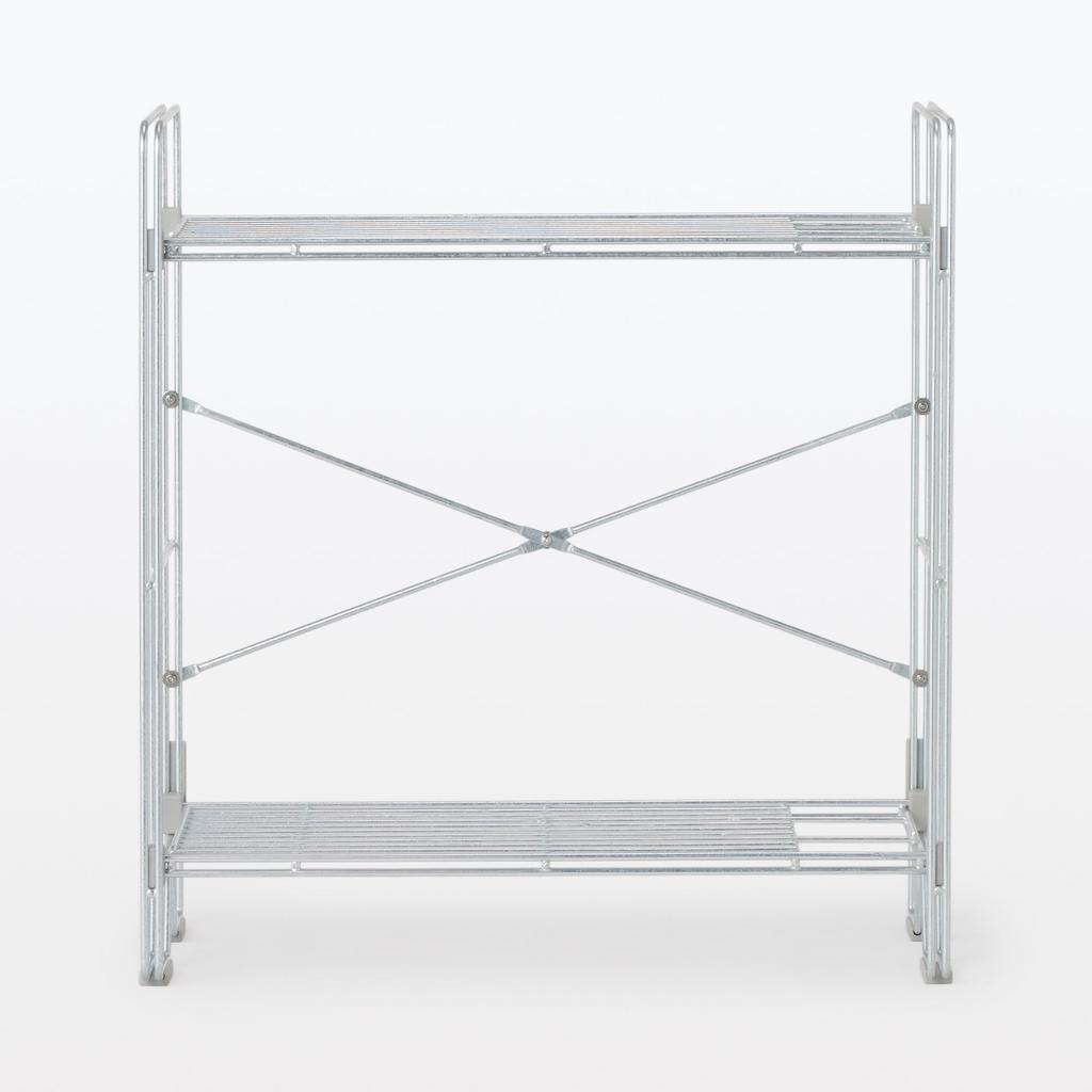MUJI Mini Wire Rack for Indoor and Outdoor W X D X 83413569 Use, Approx. 48.5cm 27.5cm 52.5cm H,