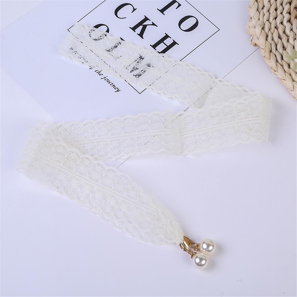 Ladies Fashion Lace Belt Dress Belts Thin Buckle Waist Chain