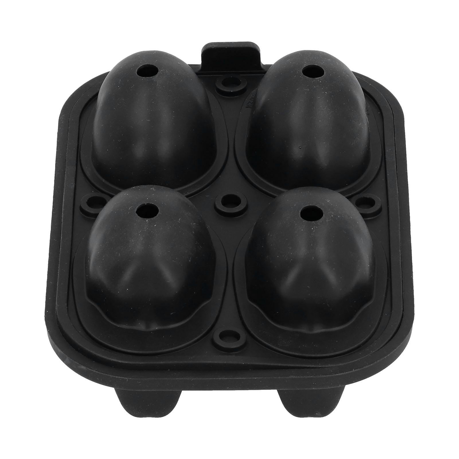 Форма для приготовления кубиков льда из силикона с 4 ячейками, силиконовая форма для приготовления ледяных шариков, кухонные аксессуары