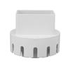 Downspout Adapter Plastic Drain Adapter Replacement Downpipe Converter Connector with Screws White